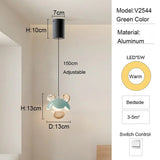 Colorful Aluminum Mickey Lovely Cartoon LED Pendant Light - Hans Lumiere