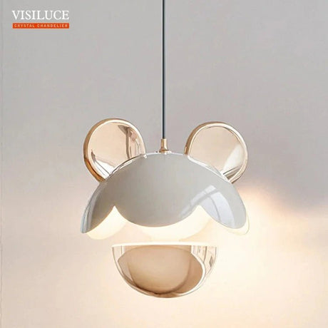 Colorful Aluminum Mickey Lovely Cartoon LED Pendant Light - Hans Lumiere