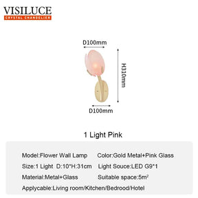 Colorful Glass LED Wall Lighting Fixture - Hans Lumiere