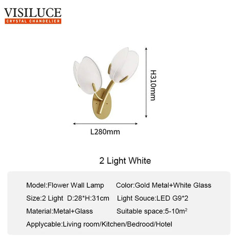 Colorful Glass LED Wall Lighting Fixture - Hans Lumiere
