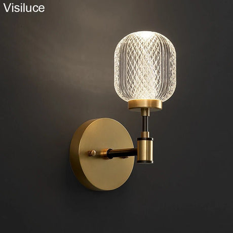 Contemporary Antique Crystal Acrylic LED Wall Lamp - Hans Lumiere