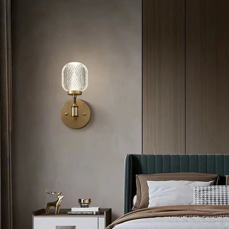Contemporary Antique Crystal Acrylic LED Wall Lamp - Hans Lumiere