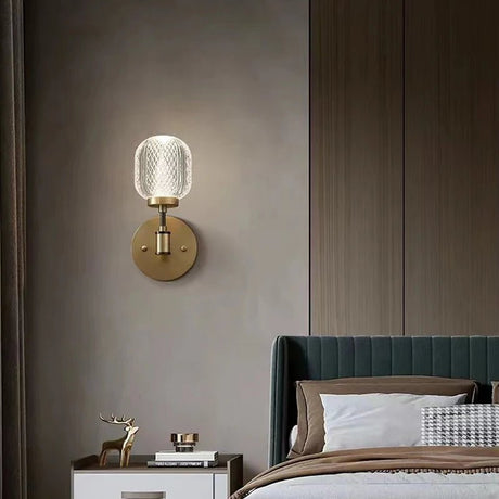 Contemporary Antique Crystal Acrylic LED Wall Lamp - Hans Lumiere