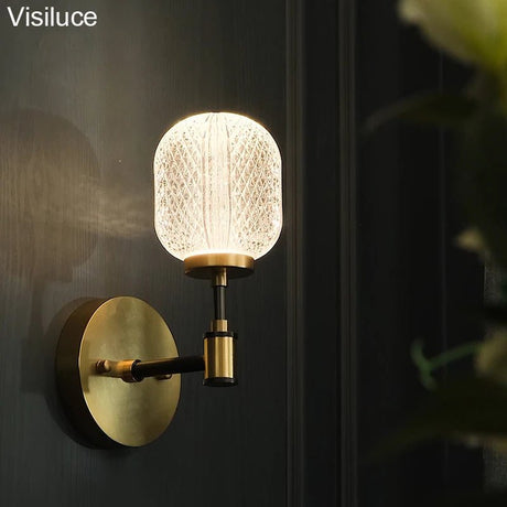 Contemporary Antique Crystal Acrylic LED Wall Lamp - Hans Lumiere