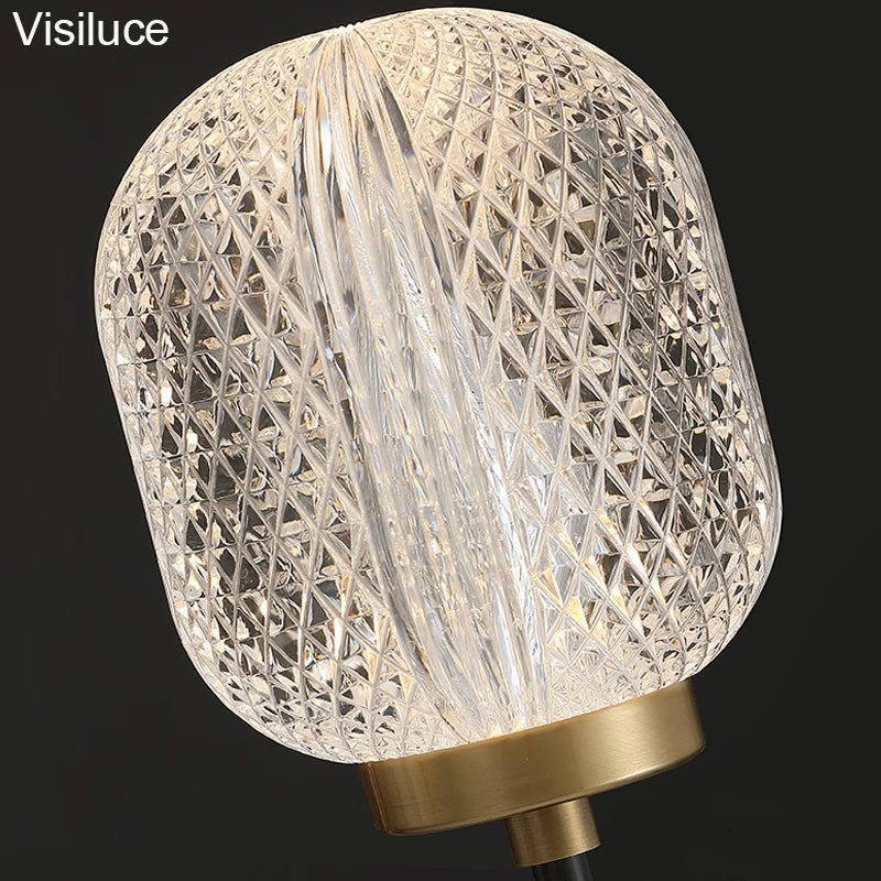 Contemporary Antique Crystal Acrylic LED Wall Lamp - Hans Lumiere
