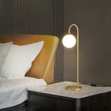 Contemporary Brass LED Table Lamp - Hans Lumiere