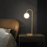 Contemporary Brass LED Table Lamp - Hans Lumiere