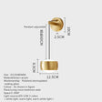 Contemporary Brass Light Wall Lamp - Hans Lumiere