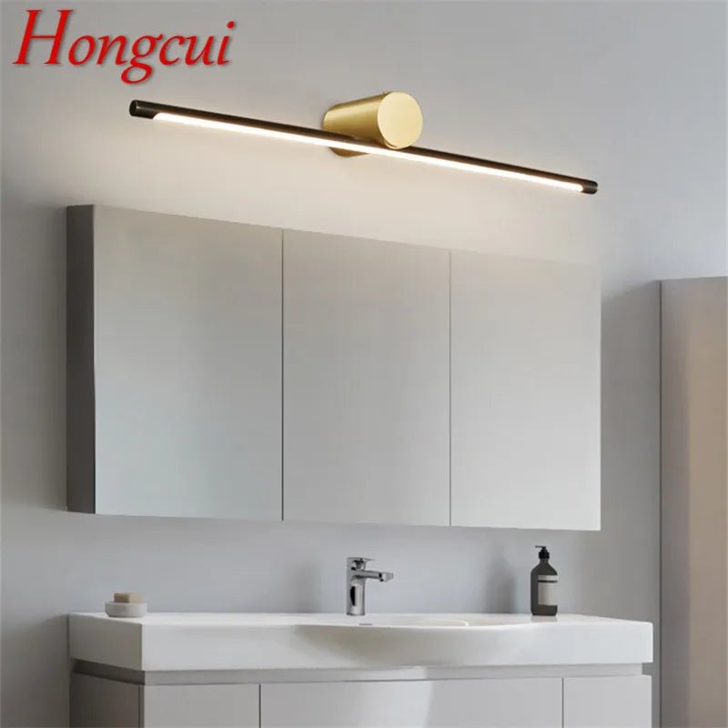 Contemporary Brass Vanity Fixture Mirror Front Light - Hans Lumiere