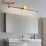 Contemporary Brass Vanity Fixture Mirror Front Light - Hans Lumiere