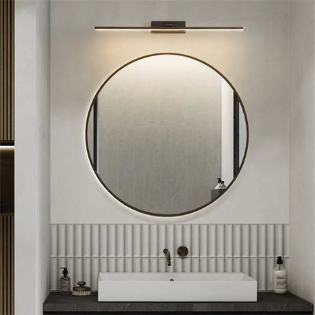Contemporary Brass Vanity Fixture Mirror Front Light - Hans Lumiere
