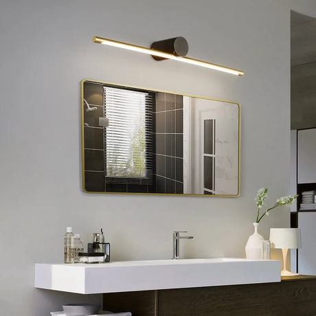Contemporary Brass Vanity Fixture Mirror Front Light - Hans Lumiere