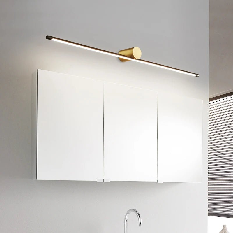 Contemporary Brass Vanity Fixture Mirror Front Light - Hans Lumiere