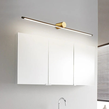 Contemporary Brass Vanity Fixture Mirror Front Light - Hans Lumiere