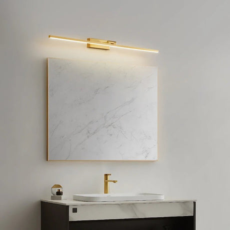 Contemporary Brass Vanity Fixture Mirror Front Light - Hans Lumiere