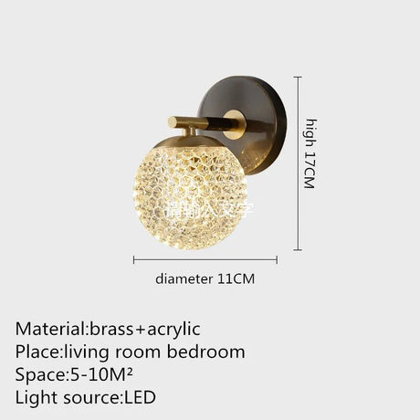 Contemporary Copper Brass Wall Lamp LED Sconce - Hans Lumiere