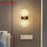 Contemporary Copper Brass Wall Lamp LED Sconce - Hans Lumiere