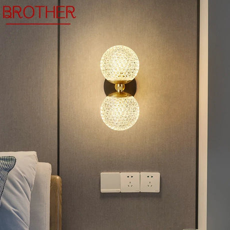 Contemporary Copper Brass Wall Lamp LED Sconce - Hans Lumiere