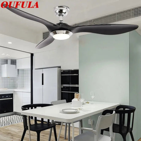 Contemporary Fashionable Ceiling Fan Light With Remote Control - Hans Lumiere