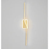 Contemporary Gold Brass Wall Lamp - Hans Lumiere