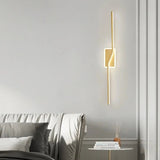 Contemporary Gold Brass Wall Lamp - Hans Lumiere
