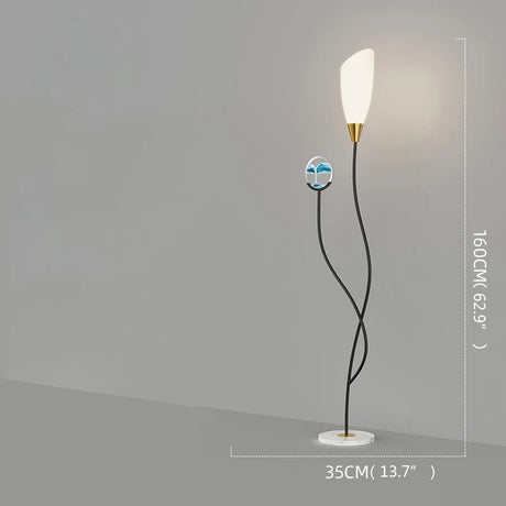 Contemporary Hourglass Floor LED Lamps - Hans Lumiere