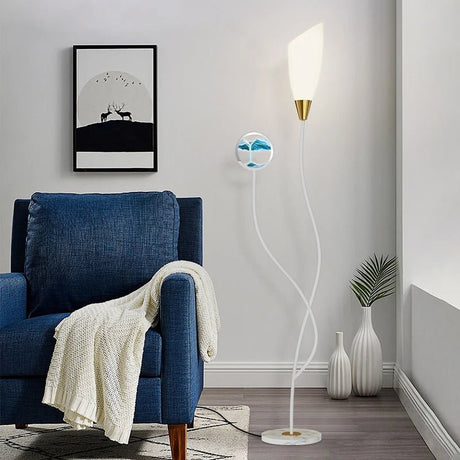 Contemporary Hourglass Floor LED Lamps - Hans Lumiere