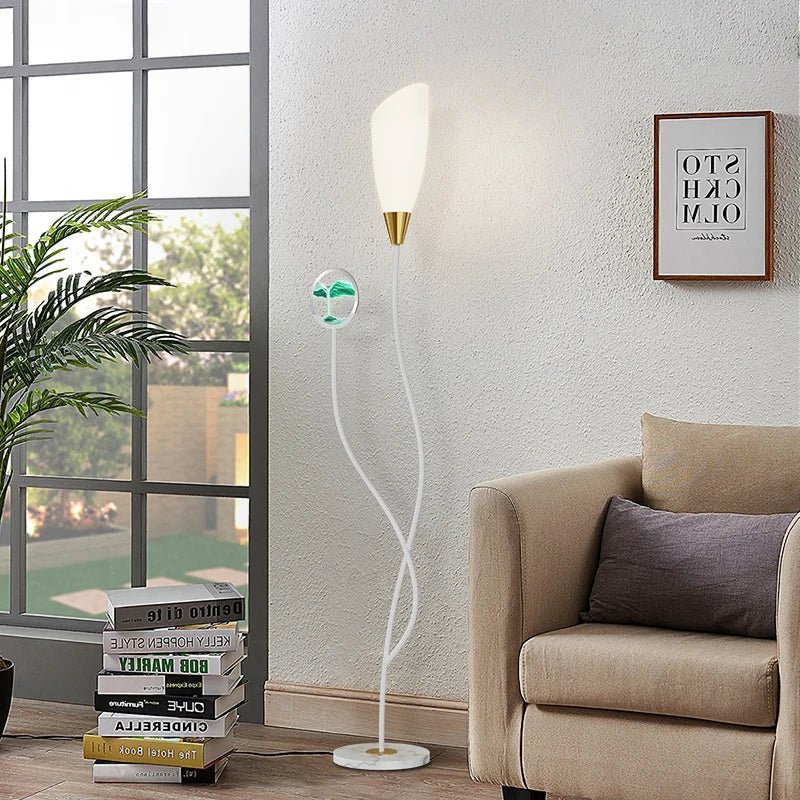 Contemporary Hourglass Floor LED Lamps - Hans Lumiere