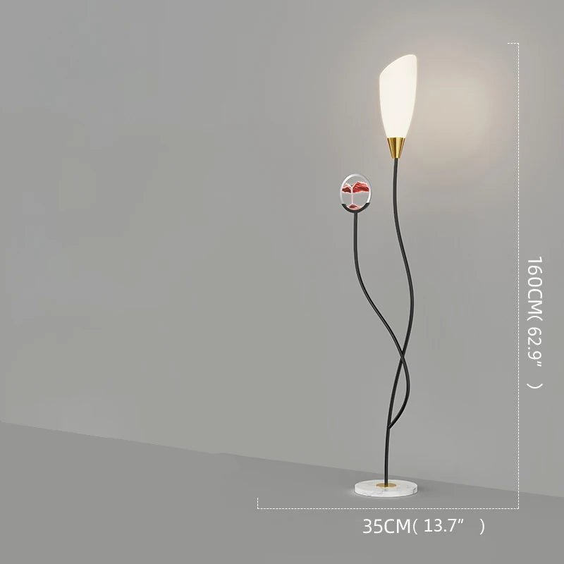 Contemporary Hourglass Floor LED Lamps - Hans Lumiere