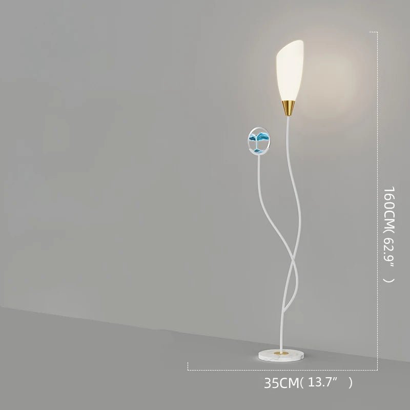 Contemporary Hourglass Floor LED Lamps - Hans Lumiere