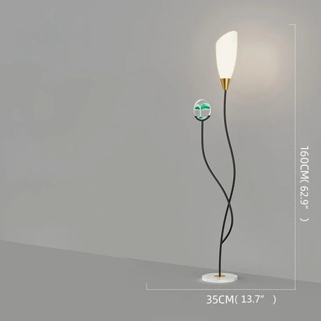 Contemporary Hourglass Floor LED Lamps - Hans Lumiere