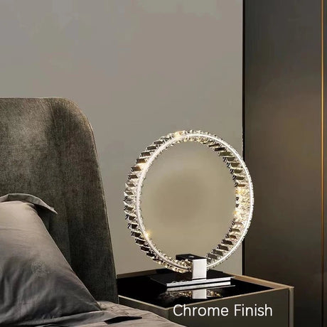 Contemporary Indoor Crystal Table Lamp - Hans Lumiere