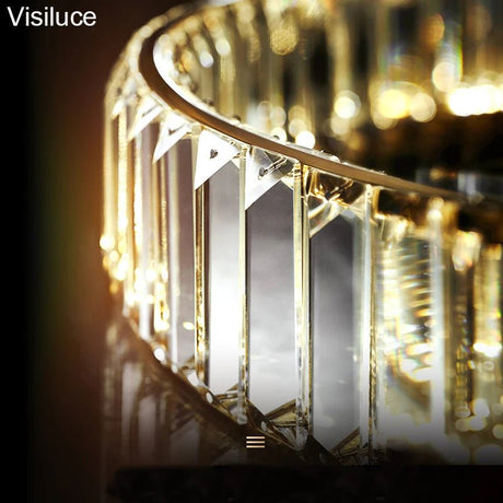 Contemporary Indoor Crystal Table Lamp - Hans Lumiere