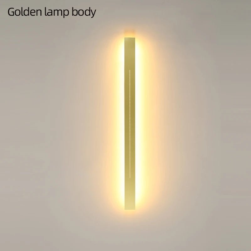 Contemporary Linear LED Wall Sconce - Tri-Color Decorative Wall Light for Bedroom and Living Room - Hans Lumiere