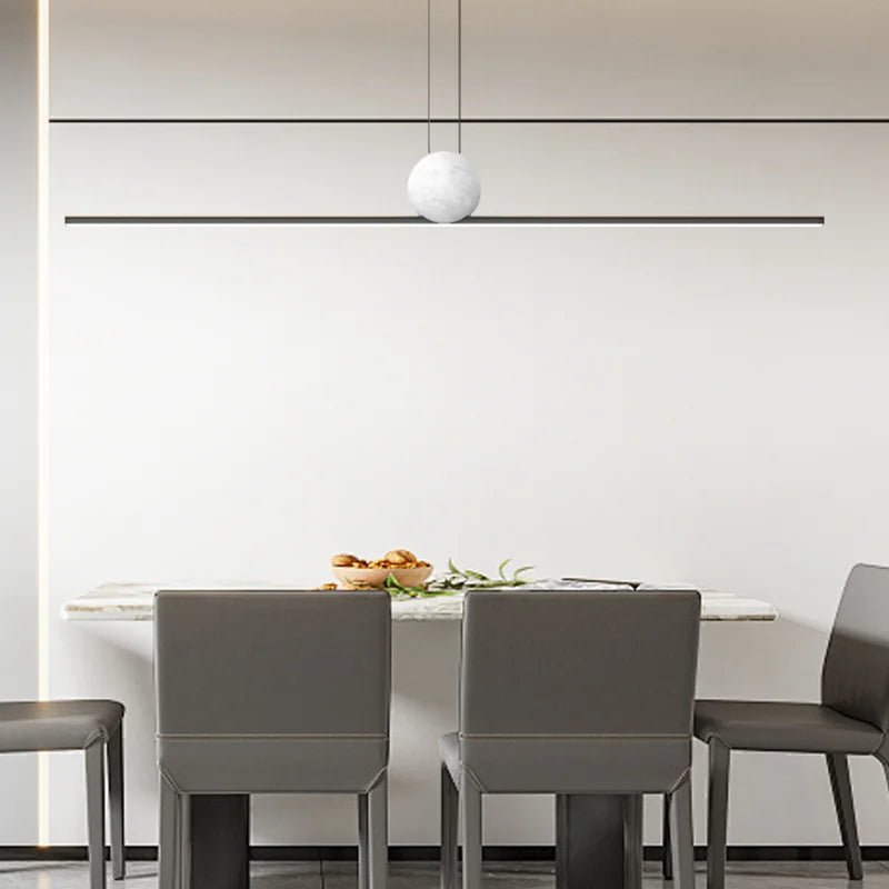 Copper and Marble Kitchen Island Pendant Light - Hans Lumiere