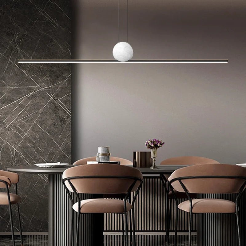 Copper and Marble Kitchen Island Pendant Light - Hans Lumiere
