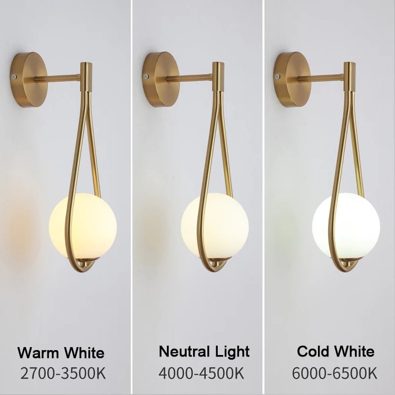 Copper Black Interior LED Wall Lamp - Hans Lumiere