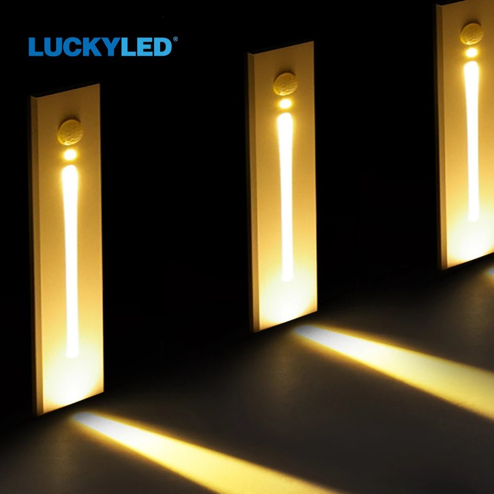 Corridor Staircase Step Recessed LED Wall Lighting With PIR Sensor - Hans Lumiere