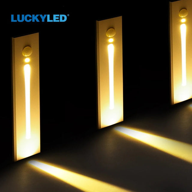 Corridor Staircase Step Recessed LED Wall Lighting With PIR Sensor - Hans Lumiere