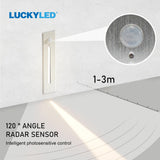 Corridor Staircase Step Recessed LED Wall Lighting With PIR Sensor - Hans Lumiere