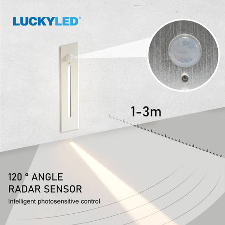Corridor Staircase Step Recessed LED Wall Lighting With PIR Sensor - Hans Lumiere