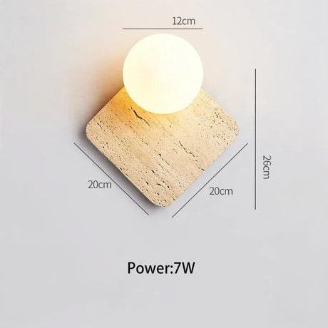 Cream LED Wall Lamp With Replaceable Bulb - Hans Lumiere