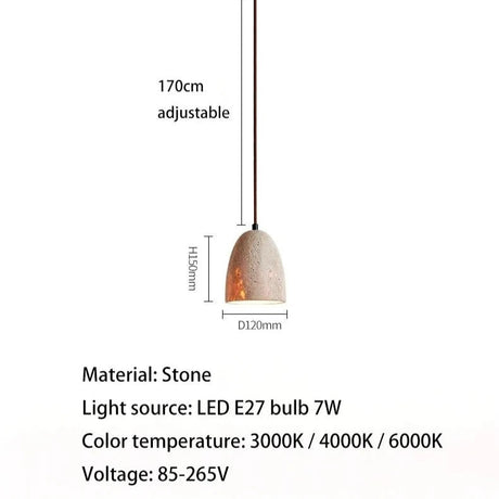 Cream Style Small Stone LED Chandelier - Hans Lumiere