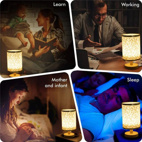 Creative 3 LED Fabric Table Lamp - Hans Lumiere