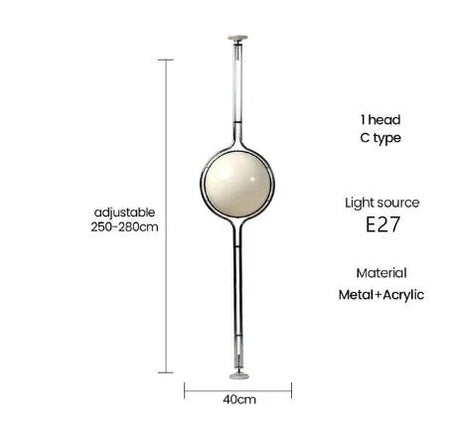 Creative Acrylic Ball Desk And Floor Lamp - Hans Lumiere