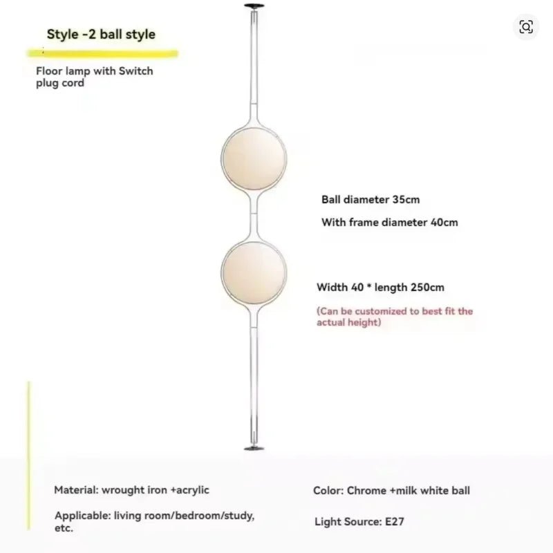 Creative Acrylic Ball Desk And Floor Lamp - Hans Lumiere