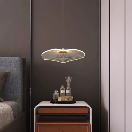 Creative Acrylic Lotus Leaf Shaped Pendant Lamp - Hans Lumiere