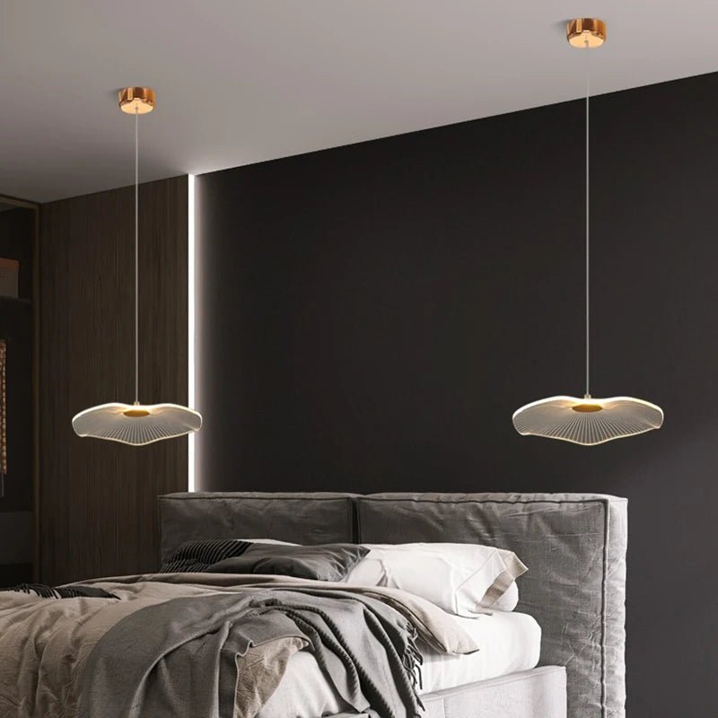 Creative Acrylic Lotus Leaf Shaped Pendant Lamp - Hans Lumiere
