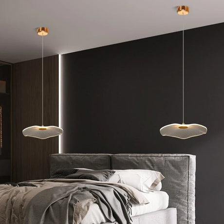 Creative Acrylic Lotus Leaf Shaped Pendant Lamp - Hans Lumiere