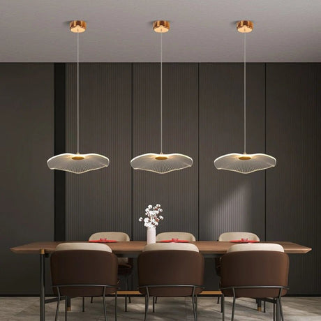 Creative Acrylic Lotus Leaf Shaped Pendant Lamp - Hans Lumiere